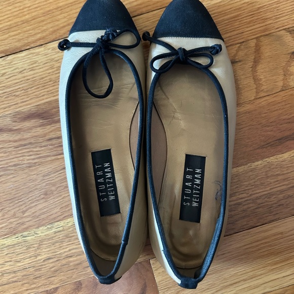Stuart Weitzman 2 toned Ballet Flats Shoes 6 1/2 - Picture 1 of 5
